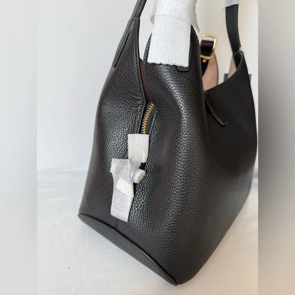 NWT Kate Spade Deco Crossbody Tote Handbag Black/Gold KI557